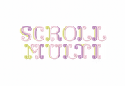 Scroll Satin Multi SatinEmbroidery Font Package 4x4