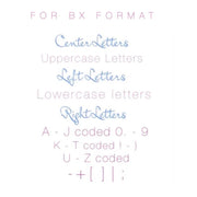 6" 5x7 Scalloped Circle Monogram Fill Font