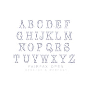 Fairfax Open Monogram Font