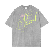 Call Me Pearl Acid Washed Gray T-shirt