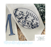 Chinoiserie Football Embroidery Design