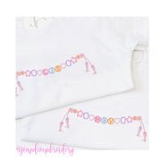 5.5" Friendship Bracelet Embroidery Font Package