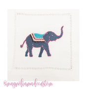 Grand Millenial Chinoiserie Chic Elephant Embroidery Design