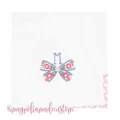 Full Floral Bow Embroidery Design