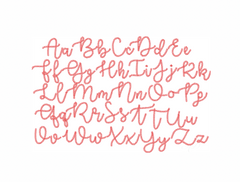 Sailor Lee Chain Stitch Embroidery Font Package