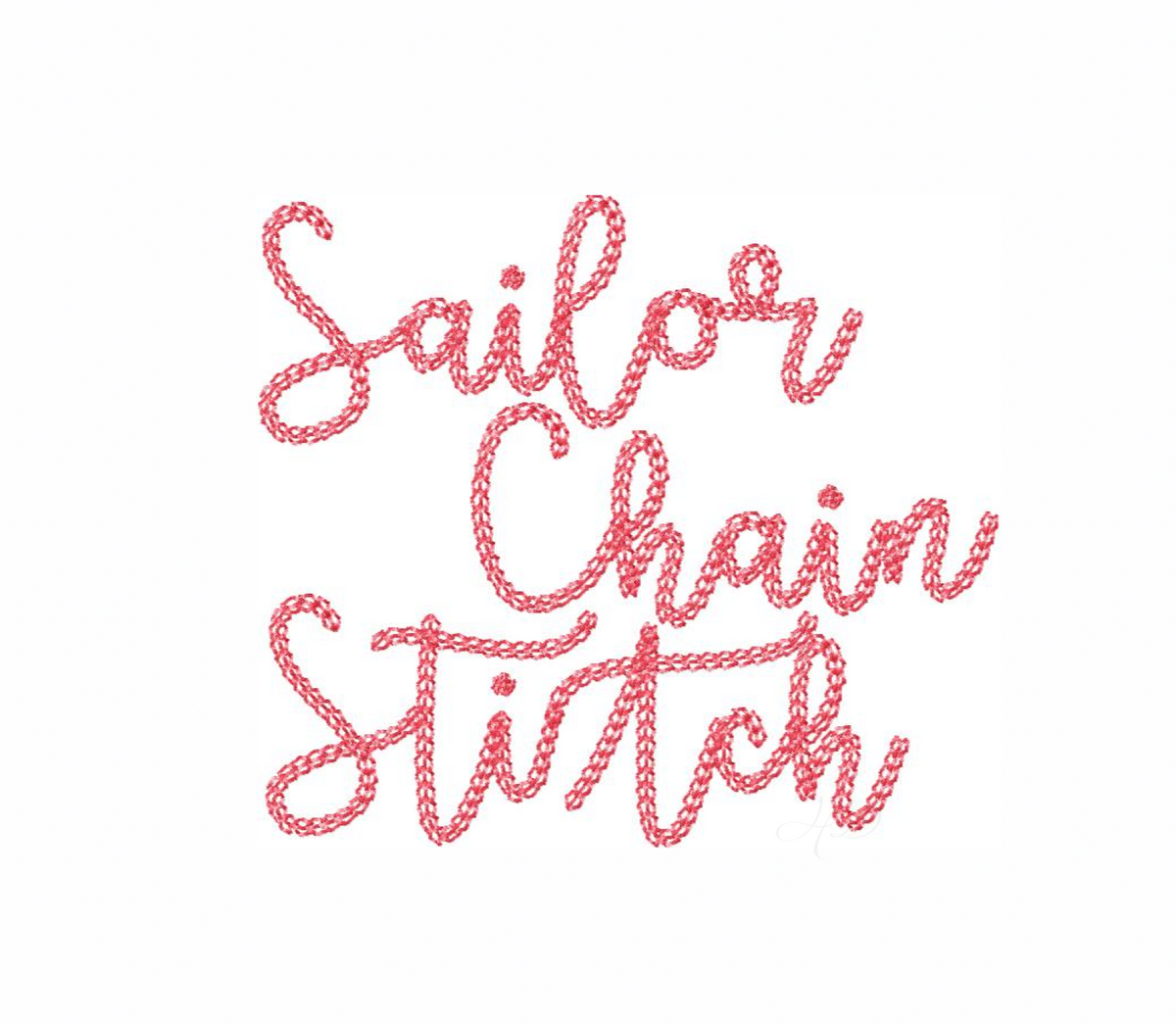 Sailor Lee Chain Stitch Embroidery Font Package – HERRINGTON DESIGN