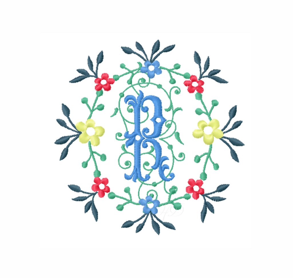 2.5 Lacey Floral Font Embroidery Font – HERRINGTON DESIGN