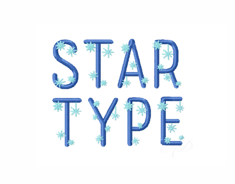 Star Type Embroidery Font Package 4x4 – HERRINGTON DESIGN