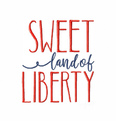 Sweet Land of Liberty Embroidery Design
