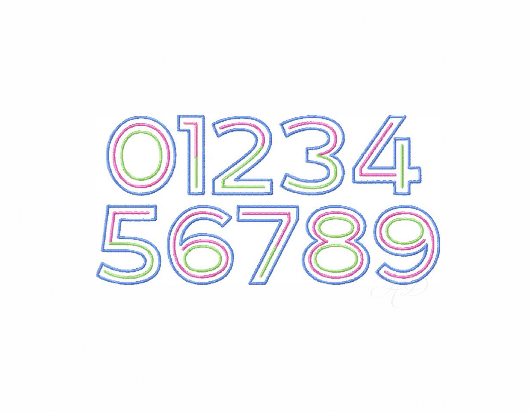 Neon Signage Satin Stitch 4x4 Font Package HERRINGTON DESIGN neon-signage-satin-stitch-4x4-font-package-herrington-design
