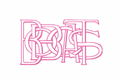 Bobcats Embroidery Font LayeredType Outline Design