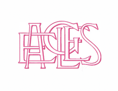 Eagles Embroidery Font LayeredType Outline Embroidery Design