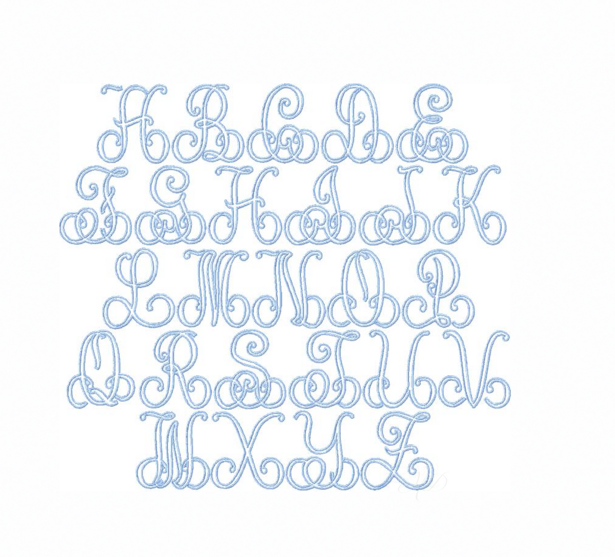 Eliza Outline Embroidery Font – HERRINGTON DESIGN