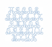 Eliza Outline Embroidery Font