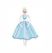 Cinderella Princess Embroidery Design