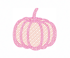 Rattan Pumpkin Simple Embroidery Design
