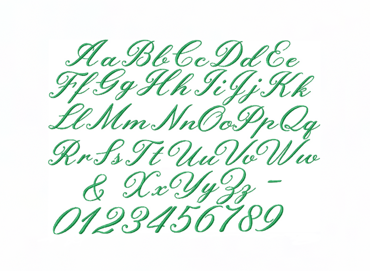 Couture Satin Embroidery Font 4x4 – HERRINGTON DESIGN