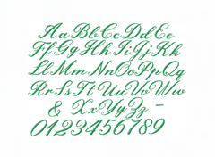 Couture Satin  Embroidery Font 4x4