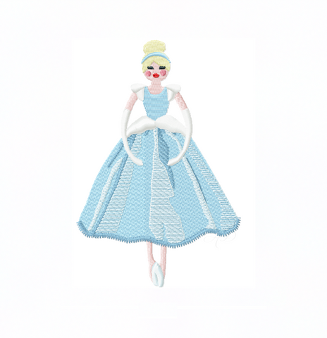 Cinderella Princess Embroidery Design – HERRINGTON DESIGN