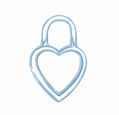 Heart Lock Charm Tag Embroidery Design