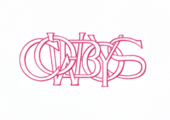 Cowboys Embroidery Font LayeredType Outline Design