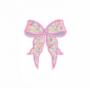 Side Bow Applique Embroidery Machine Design