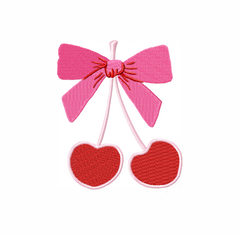 Cherry Bow Embroidery Design