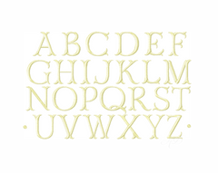 Small 4x4 Ashley Satin Embroidery Font Type Embroidery Font