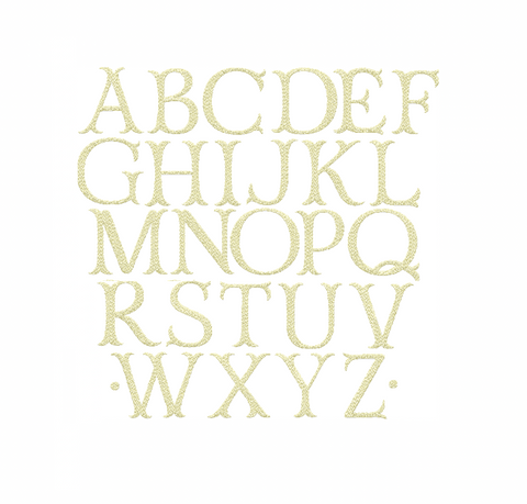 Large Hoop Ashley FILL Embroidery Font Type Embroidery Font