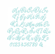 Lilly Script Fill Shadow Type Embroidery Font 4x4