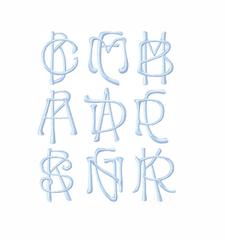 4x4 Darcy Satin Embroidery Font Type Embroidery Font