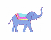 Grand Millenial Chinoiserie Chic Elephant Embroidery Design