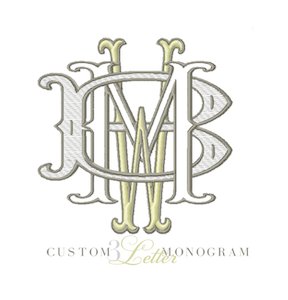 Custom 3 Letter Monogram – HERRINGTON DESIGN