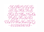 Anna Claire Satin Stitch 4x4 Font