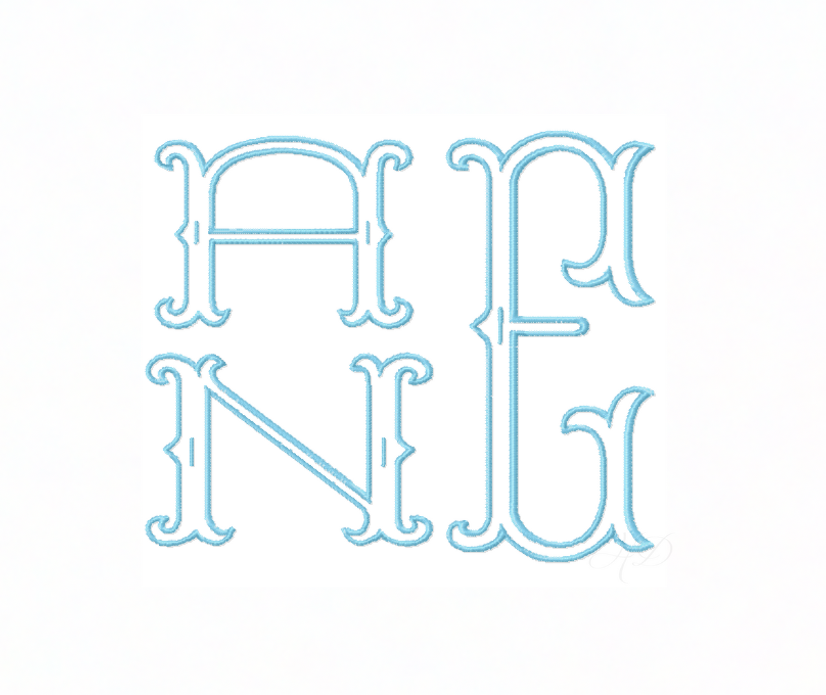 4x4 Two Type Fishtail Outline Satin Stitch Embroidery – HERRINGTON DESIGN