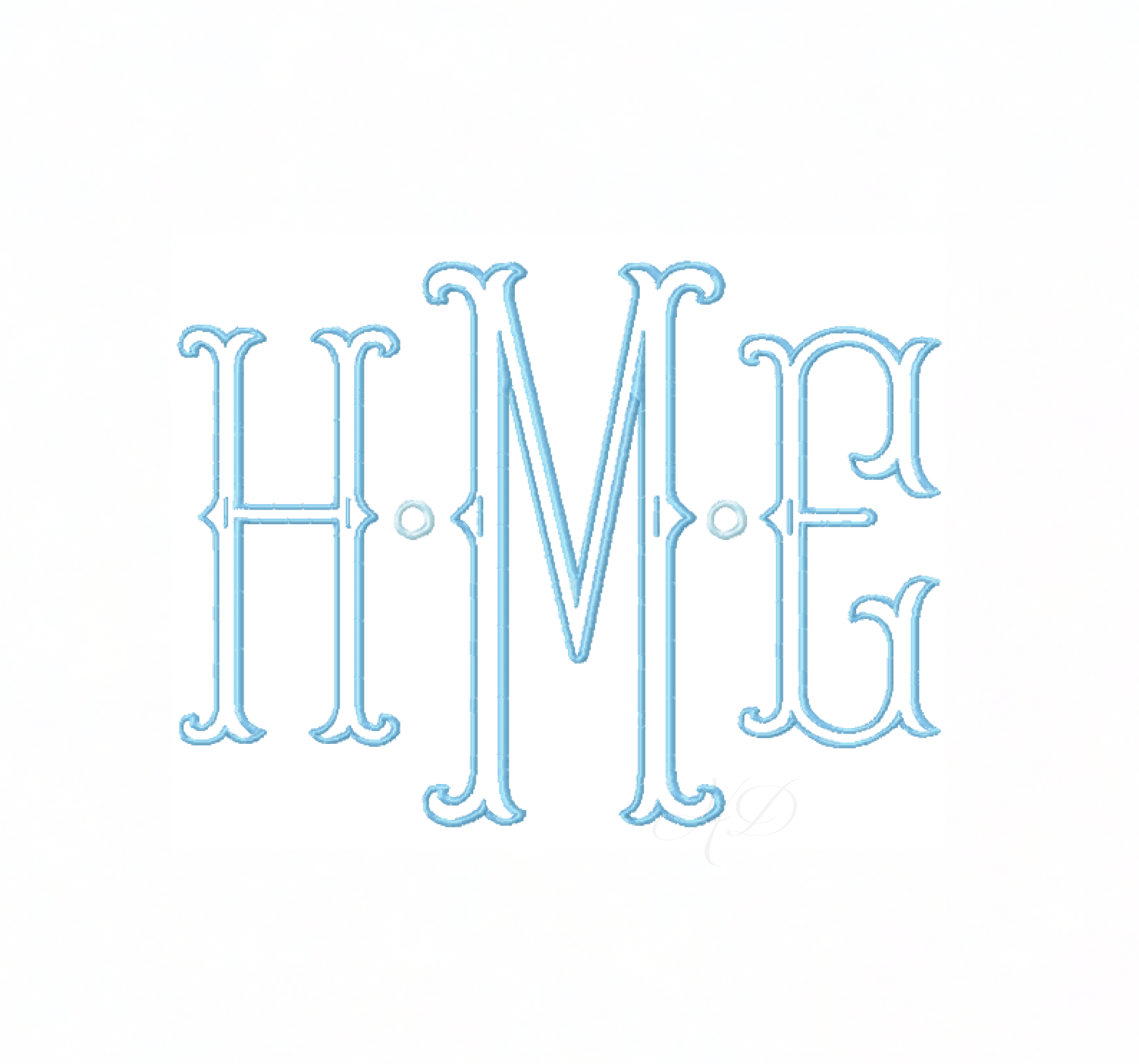 4x4 Two Type Fishtail Outline Satin Stitch Embroidery – HERRINGTON DESIGN