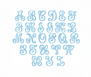 Charlotte Satin Stitch Embroidery Font Package