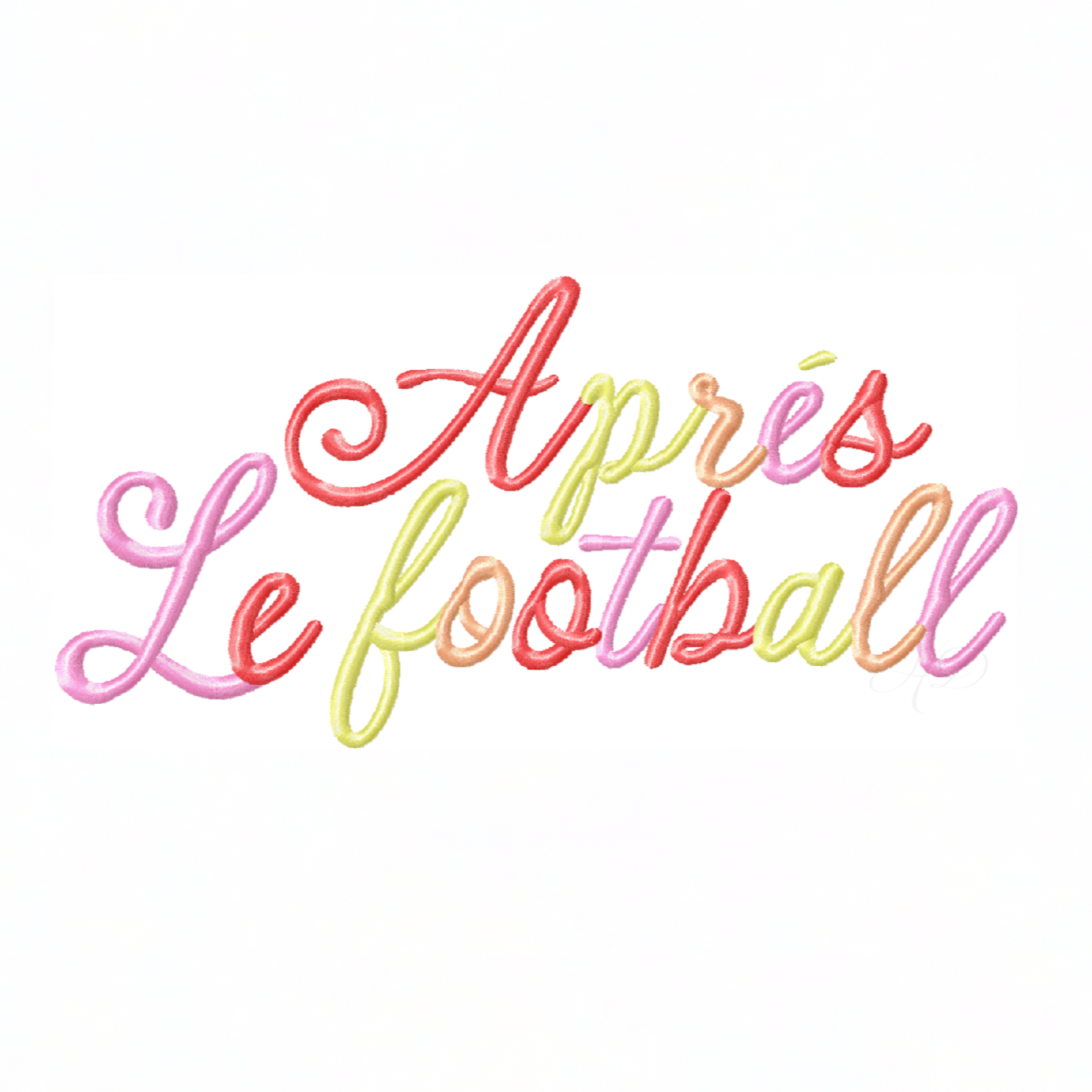 Apres Le Football Embroidery Design HERRINGTON DESIGN apres-le-football-embroidery-design-herrington-design