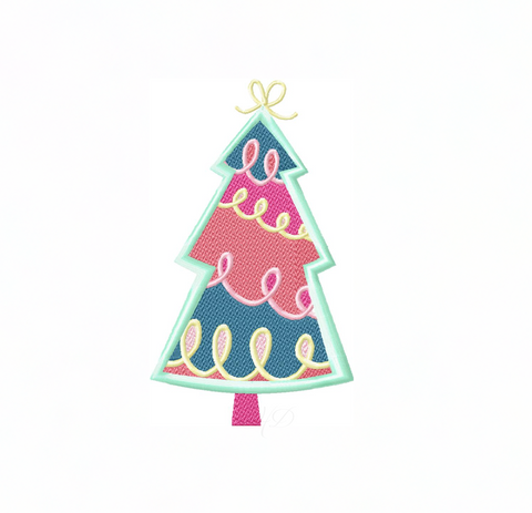 Festive Christmas Trees Embroidery Design Package