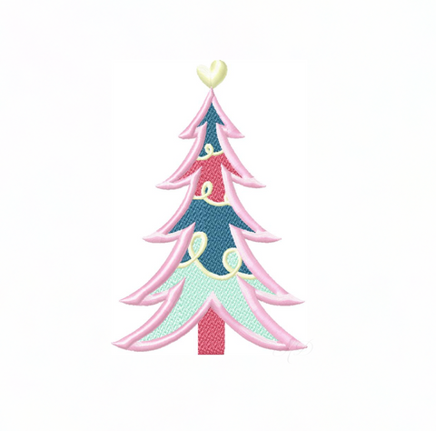 Festive Christmas Trees Embroidery Design Package