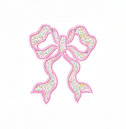 Side Bow Applique Embroidery Machine Design