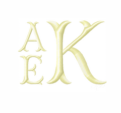 Small 4x4 Ashley Satin Embroidery Font Type Embroidery Font
