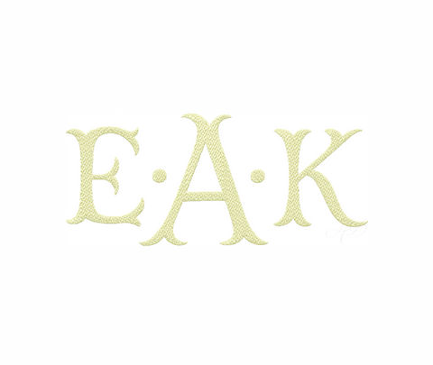 Large Hoop Ashley FILL Embroidery Font Type Embroidery Font