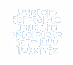 4x4 Darcy Satin Embroidery Font Type Embroidery Font