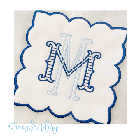 Barrett Stripe Small Embroidery Font