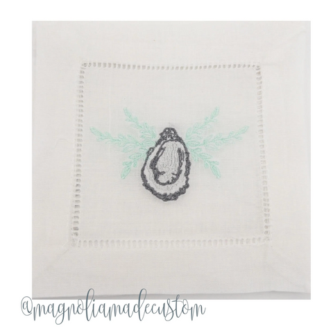 Oyster Laurel Embroidery Design