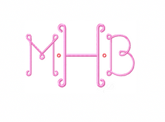 Macy Bea Satin Stich Embroidery Font