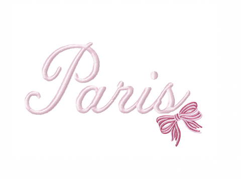 Mini Striped Bow Embroidery Design