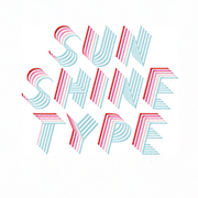 Sunshine 2" Rainbow Embroidery Font