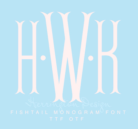 Fishtail Monogram Desktop Font